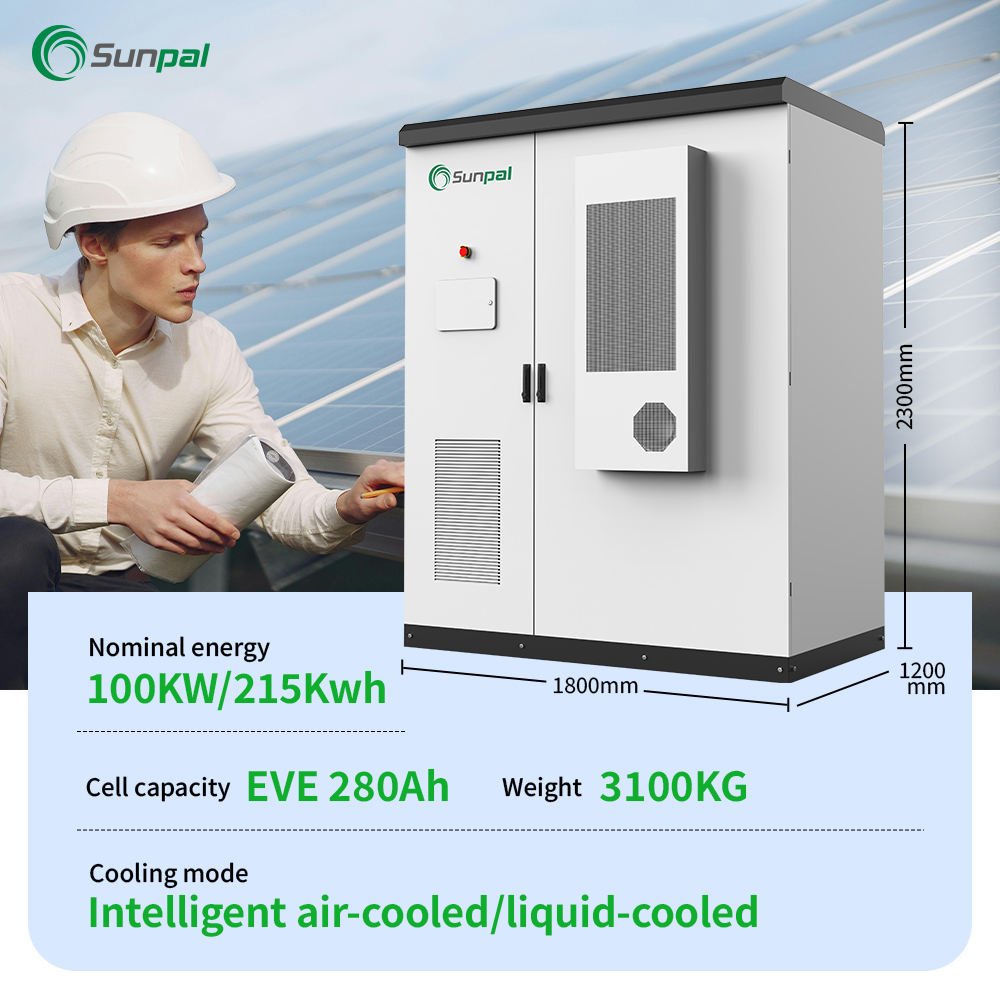 Sunpal Complete Hybrid Solar Energy System Kit 50kW 100kW 200kW 500kW Solar Power Storage System Outdoor - Image 4