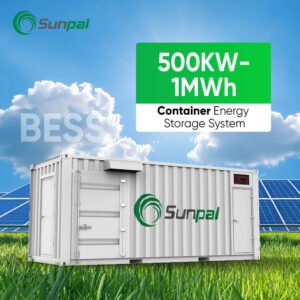 Sunpal Lithium Iron Phosphate Solar Batteries Container 500KW 1MWH High Voltage Lifepo4 Battery for Energy Storage