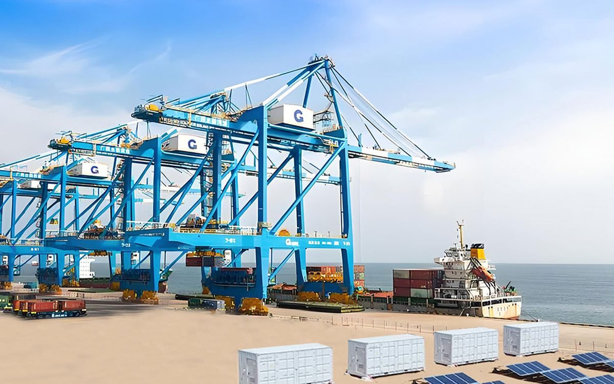 Port shore power microgrid application